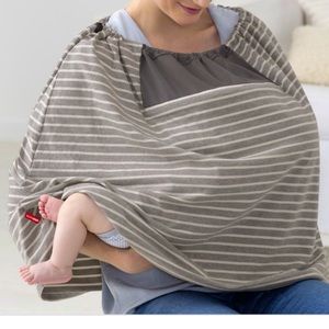 Skip Hop Nursing Scarf  Grey Stripe